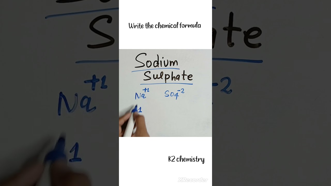 write the chemical formula for sodium sulphate l sodium sulphate formula l