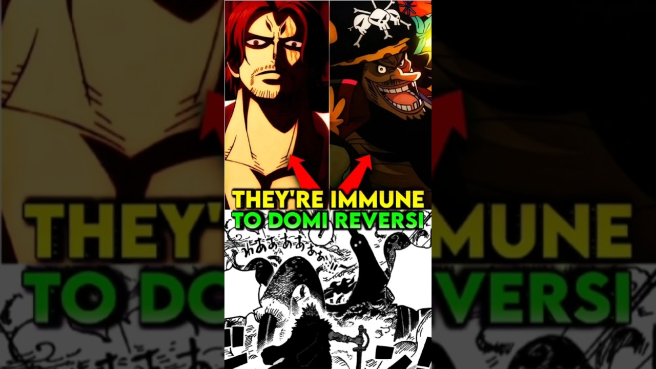SHANKS & BB are immune to domi reversi?😧|one piece 1163 #onepiece #shanks #imu #anime #shorts