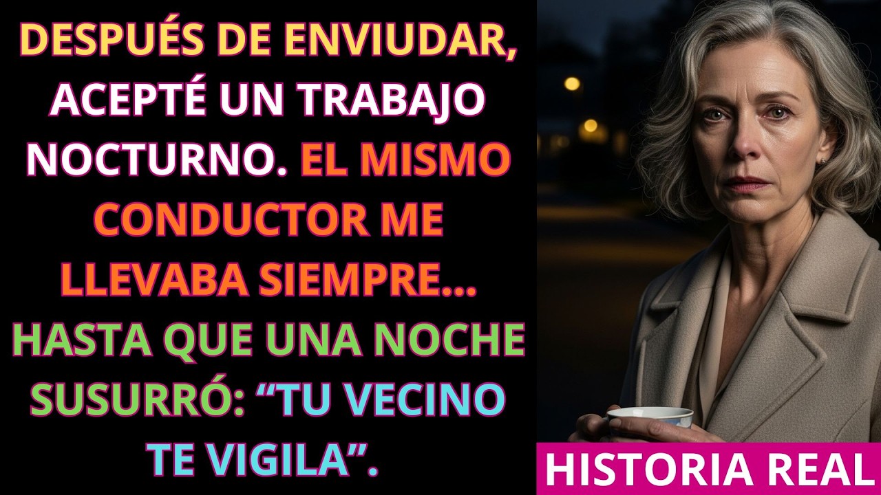Después de quedar viuda, tomé un trabajo nocturno… hasta que mi conductor me advirtió