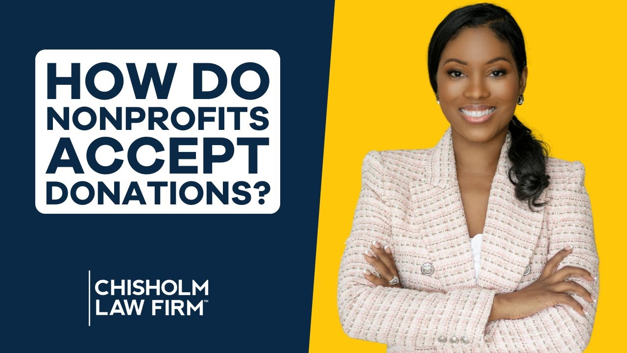 How do nonprofits accept donations?