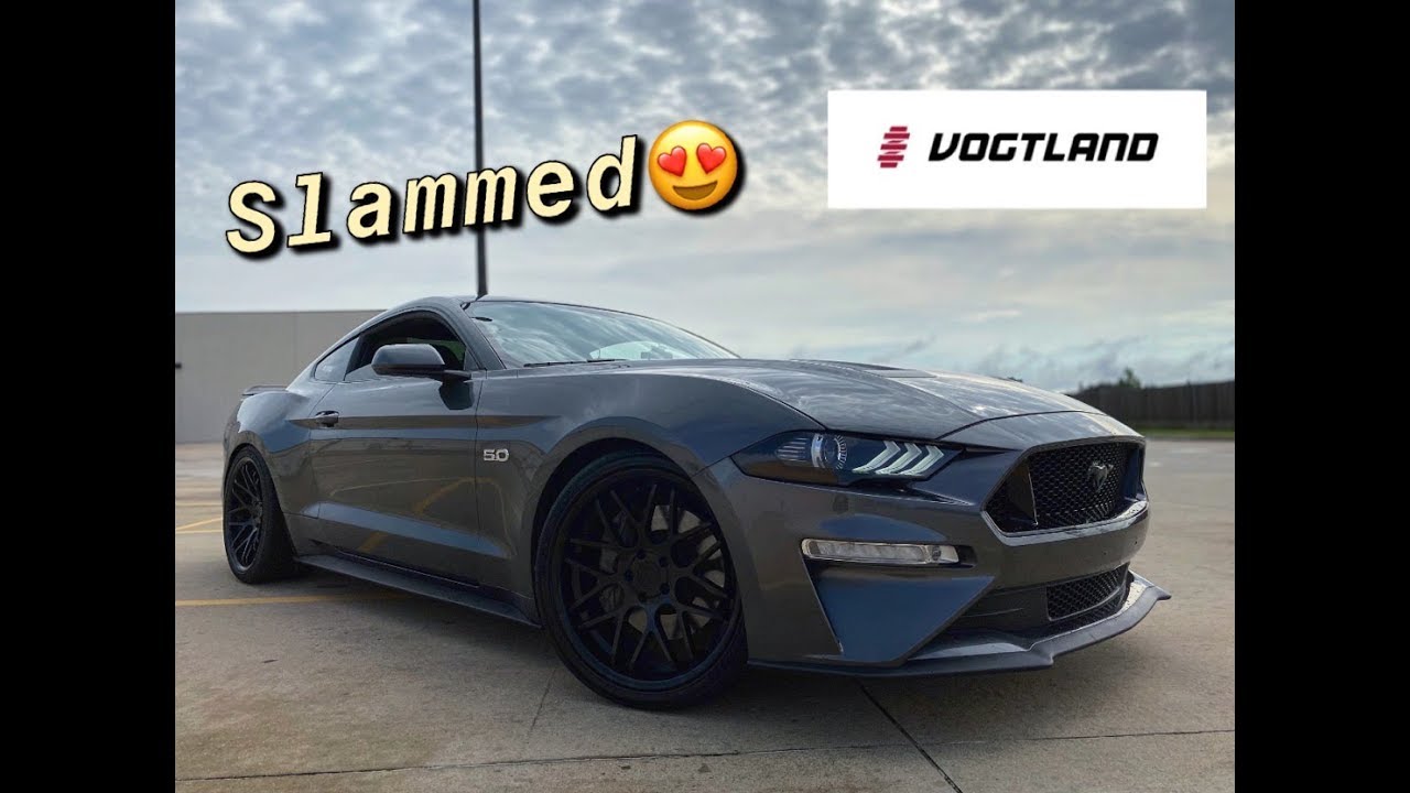 Lowering My 2018 Mustang GT Almost 2 Inches!! (SLAMMED)