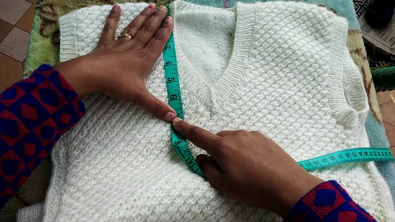 Full Measurement of gents half sweater+kitne fande, wool use hua