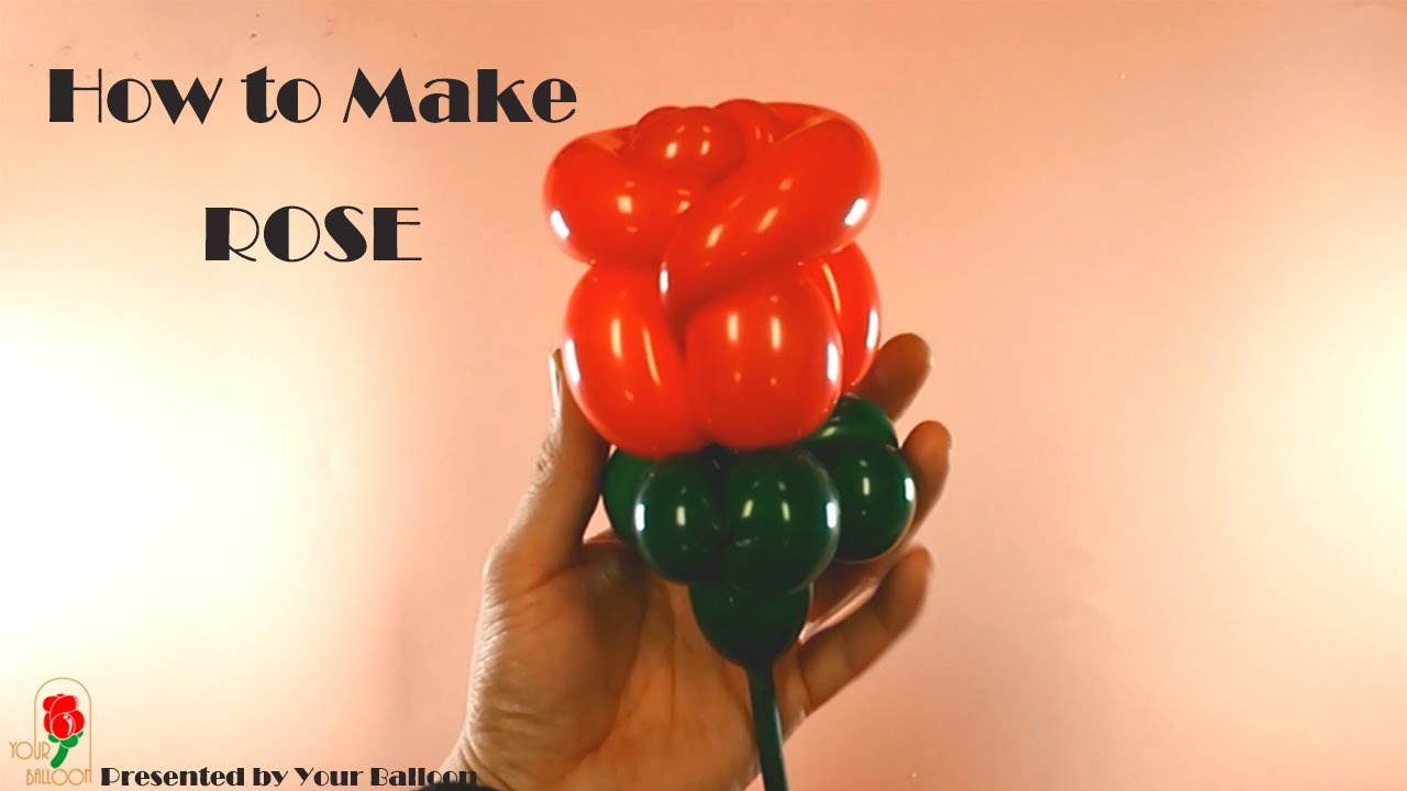 Rose Balloon Twisting Tutorial 造型氣球教學 浪漫玫瑰 @ Your Balloon