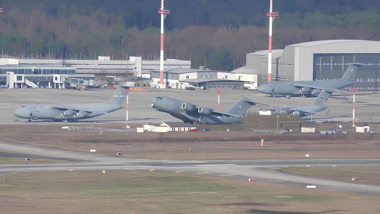 US Military Logistics in Action – C-17, C-5 & KC-135 for Epic Fury