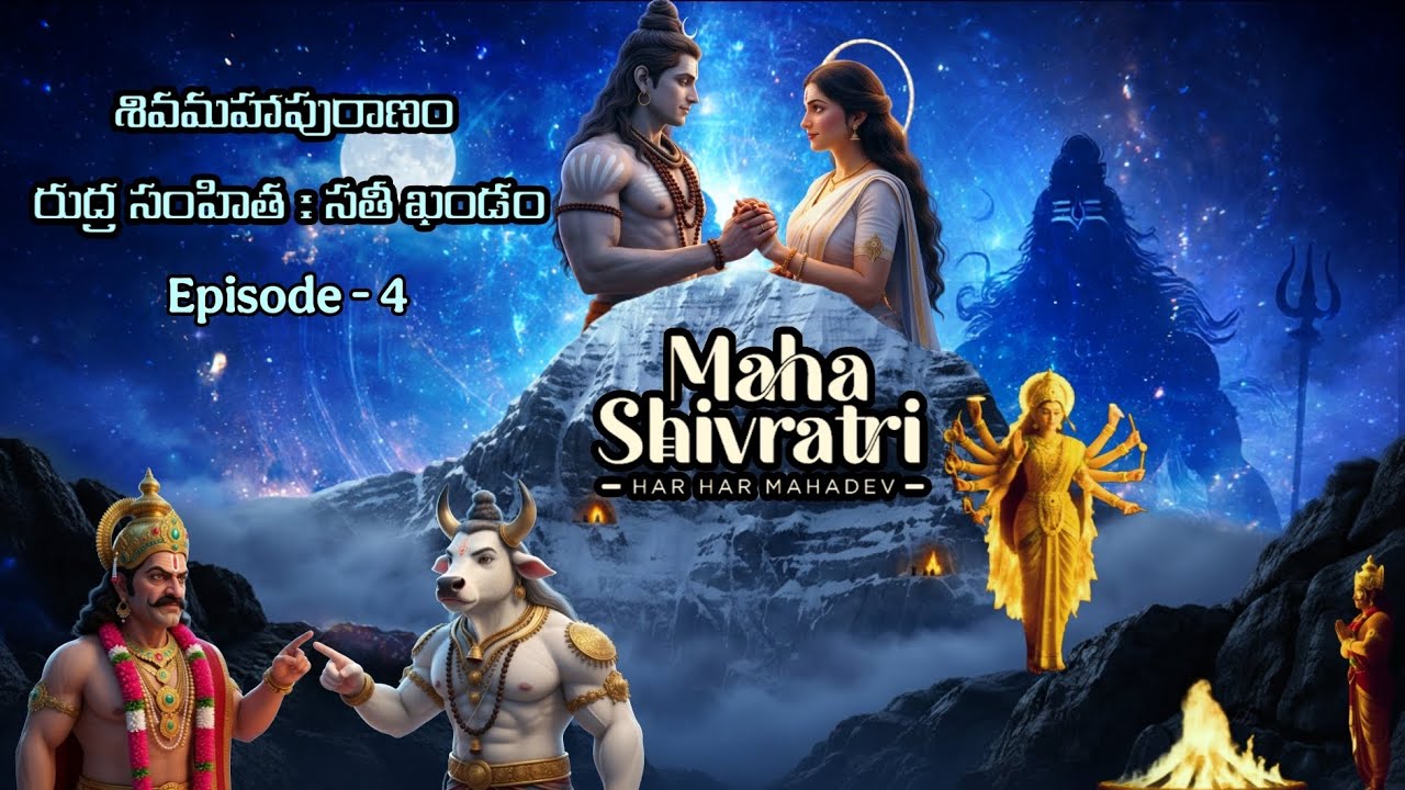 శివ మహాపురాణం Part 4 – Rudra Samhita | Sati Khandam | శివ సతీ వివాహం | Telugu Series | #story#telugu