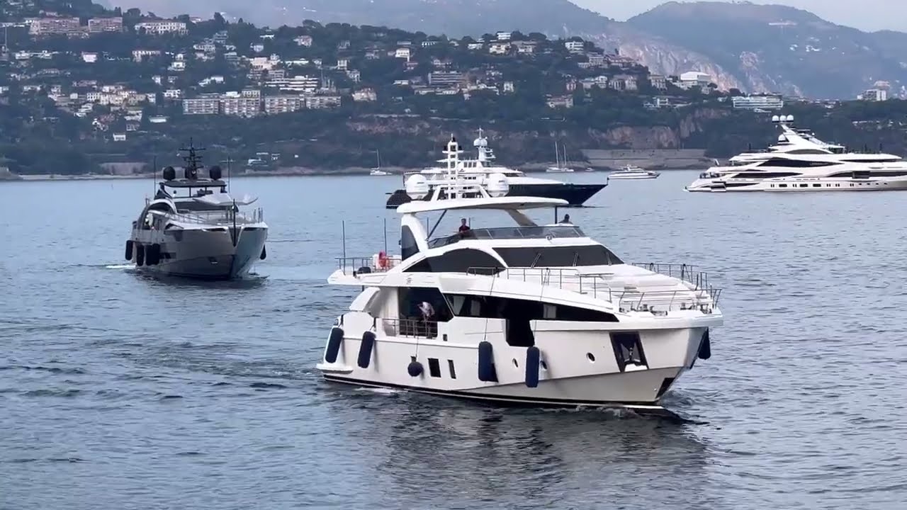 PERSHING 2020 * TOUCH ME 44m * Luxury motor yacht * Docking at Quai Herondelle * 