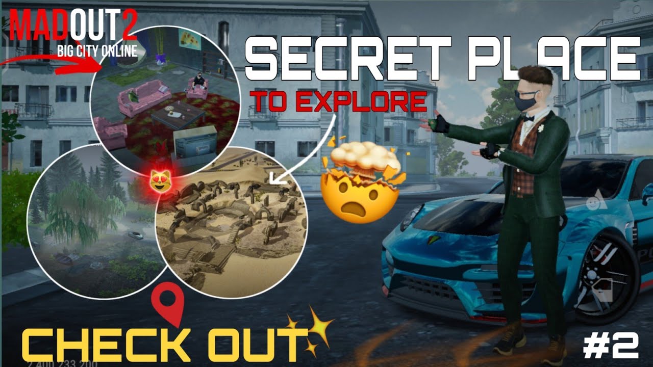 Secret or Hide Place Exploring Map 🤯🤫|| MadOut2 Gangwar Time use #2