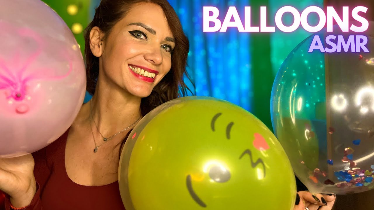 ASMR BALLOON 🎈 Blowing, Nail Tapping, Scratching, No Talking