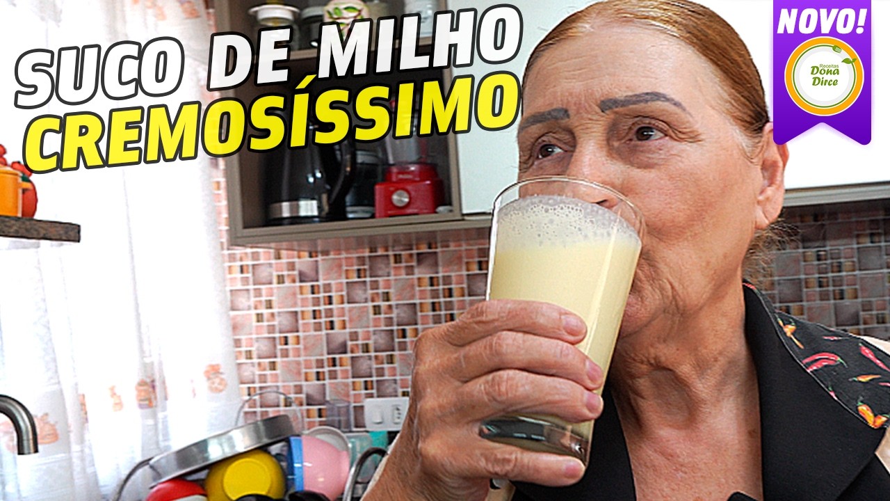 APRENDA FAZER UM DELICIOSO SUCO DE MILHO CASEIRO SUPER CREMOSO #1257