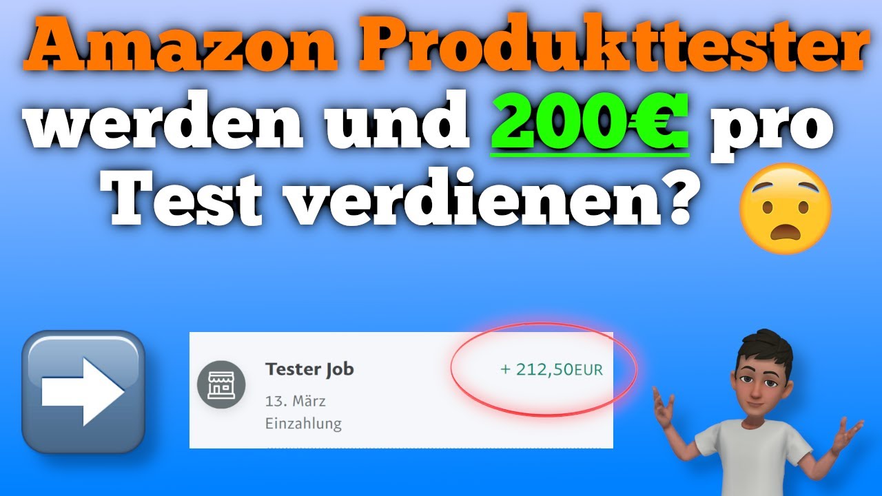200&euro; als Amazon Produkttester verdienen mit TesterJob 💰📱