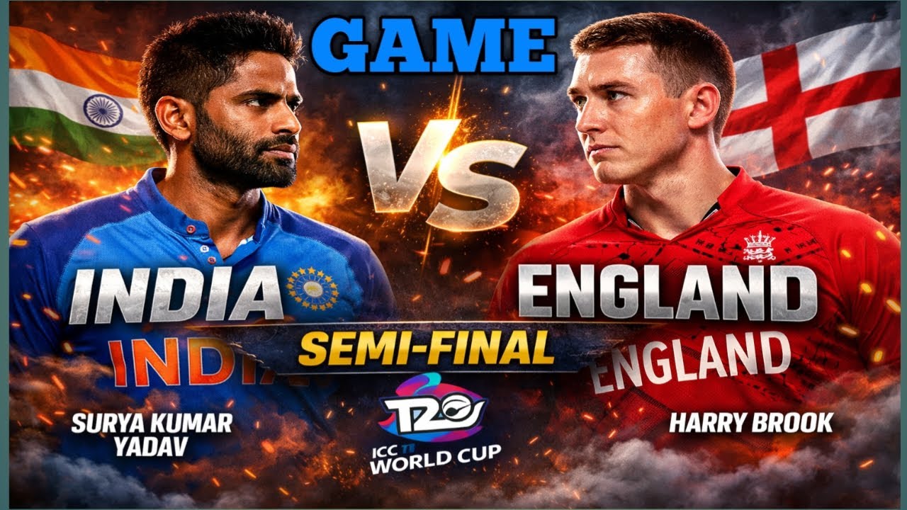 INDIA vs ENGLAND Semi Final T20 World Cup | Suryakumar Yadav vs Harry Brook 🔥 Full Match Highlights