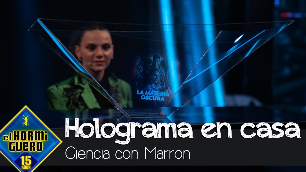Marron enseña a hacer un holograma en tu casa de forma sencilla - El Hormiguero