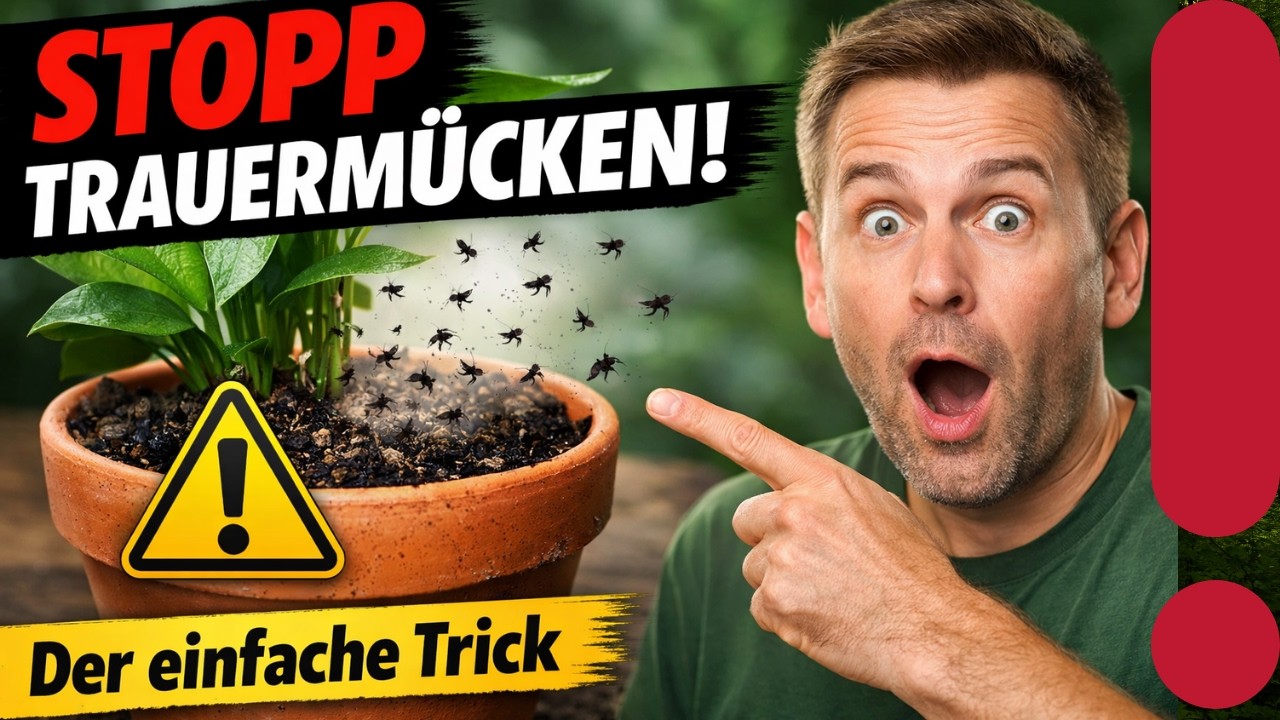 90 % machen diesen Fehler bei Trauermücken – so wirst du sie wirklich los