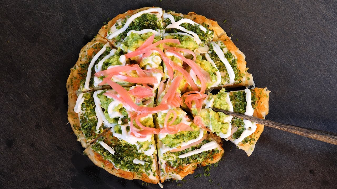 Okonomiyaki savoury pancakes | Keto vegan street food