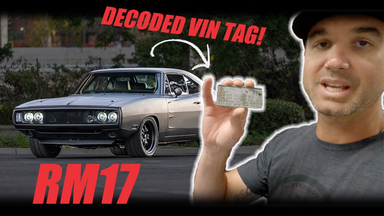 Decoding the data plate on our RM17 1970 Dodge Charger RestoMod