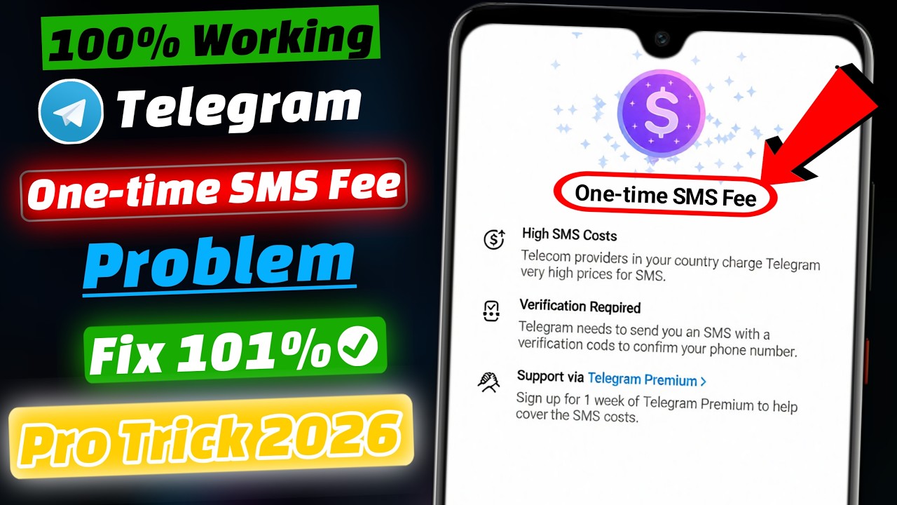 How To Fix Telegram SMS Fee Problem (2026) | Fix Telegram Code SMS Problem | Telegram Login Problem