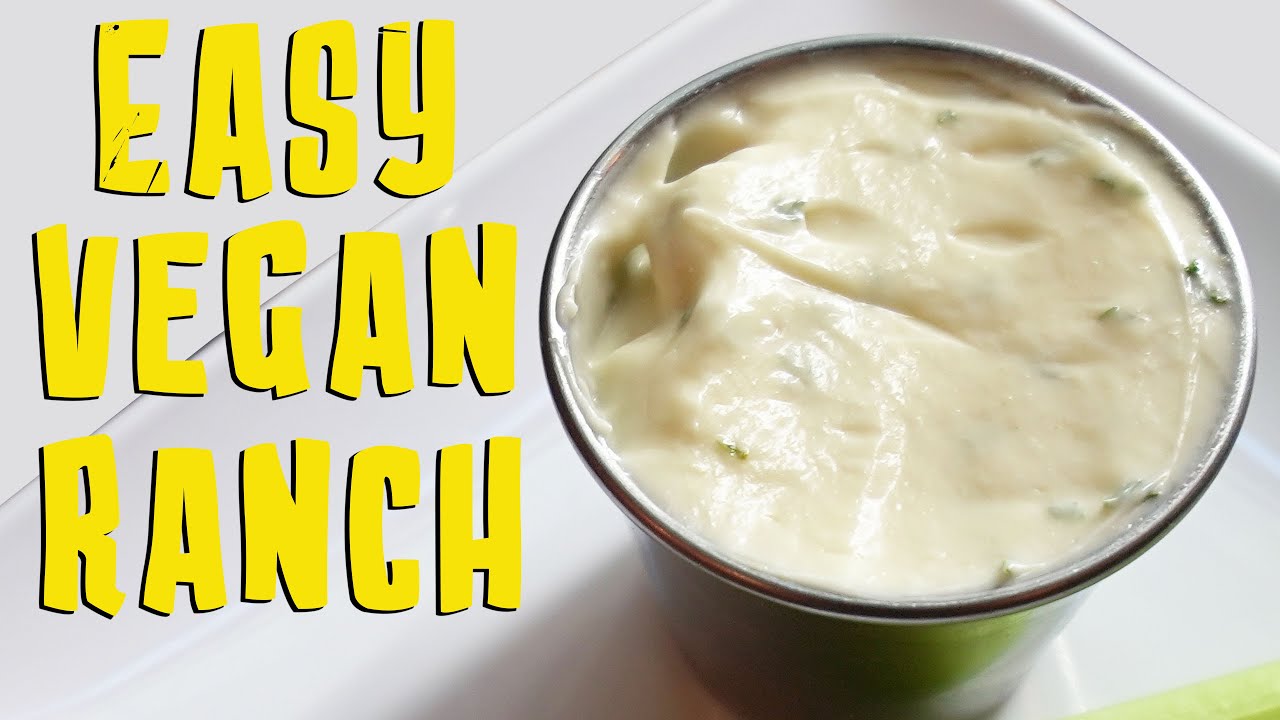 Easy Vegan Ranch Recipe in Under 5 mins