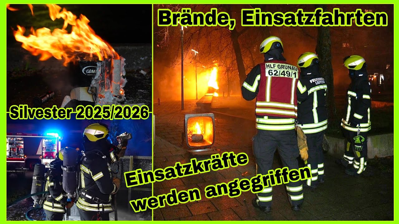 ⚠️Angriff auf Einsatzkräfte❌️Brände🔥Einsatzfahrten🚒ANSTRENGENDE SILVESTERNACHT IN LEIPZIG⚠️