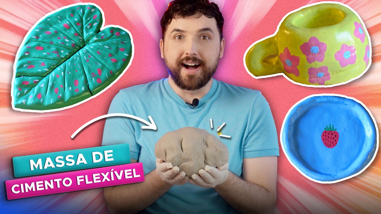 😍 Como fazer massa de cimento de modelar | DIY: Massa de Cimento Flexível | Substitui Cerâmica Fria?