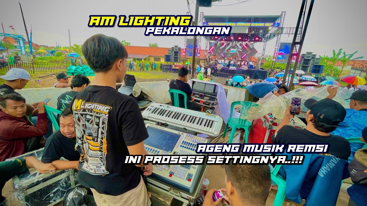 Dibalik megahnya lighting AGENG MUSIK REMSI |AM lighting pekalongan 