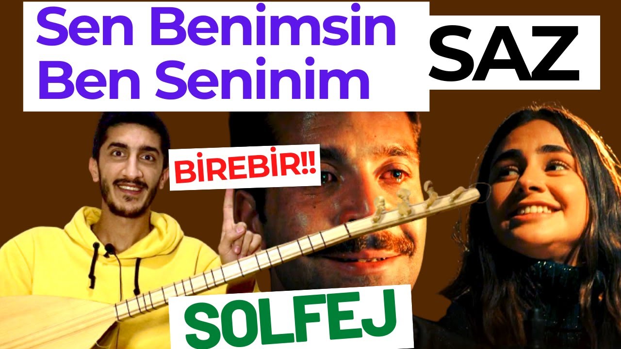 SEN BENİMSİN BEN SENİNİM SOLFEJ SAZ NOTALARI | Sen Benimsin Ben Senin Kısa Sap Bağlama Dersleri