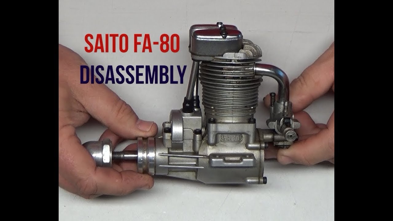 Saito FA-80 Disassembly
