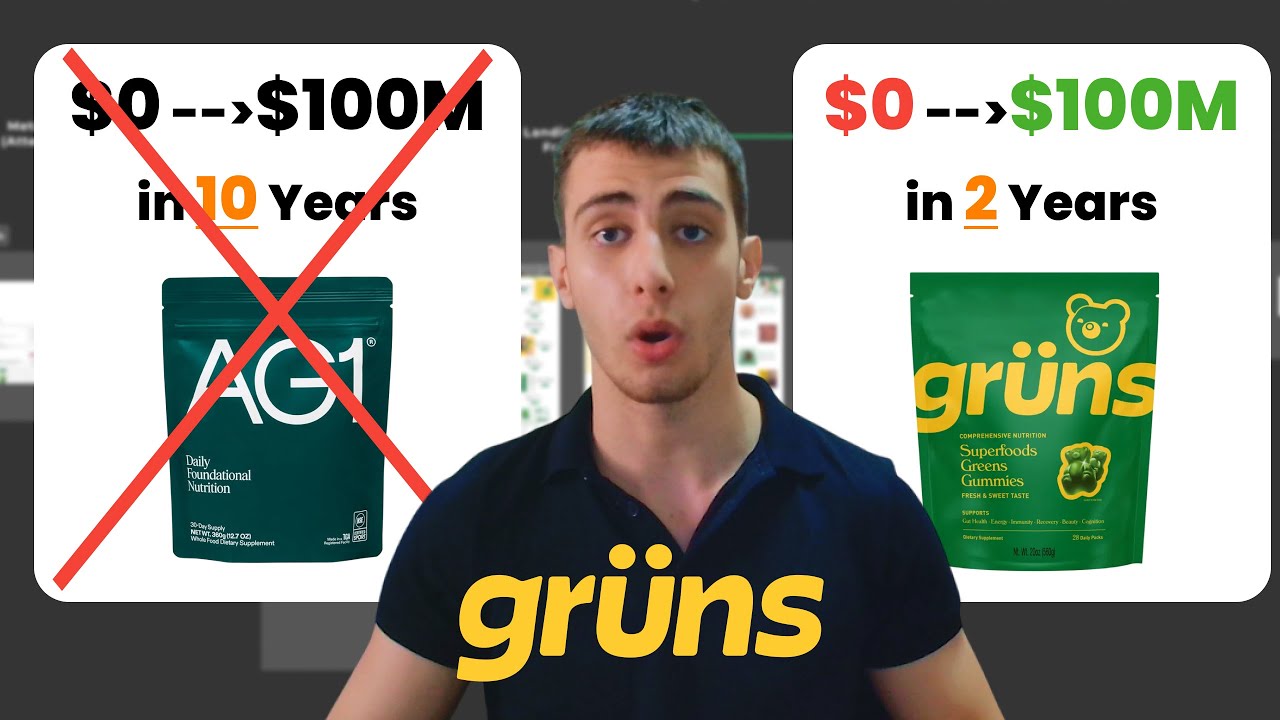 From $0 to $100M/yr in 2 Years | Grüns Funnel Breakdown