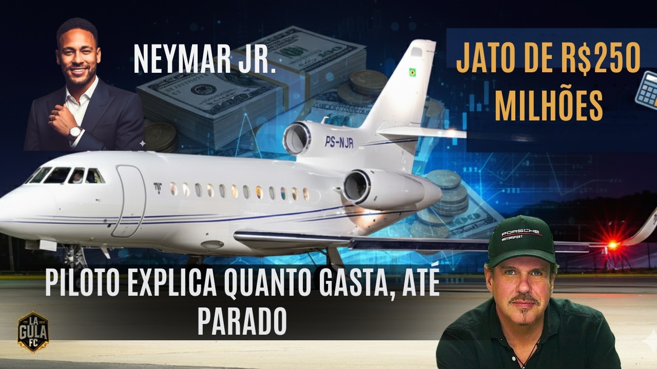 Jato do Neymar em detalhes. Como é por dentro, o que tem, quanto custa. Piloto revela detalhes.