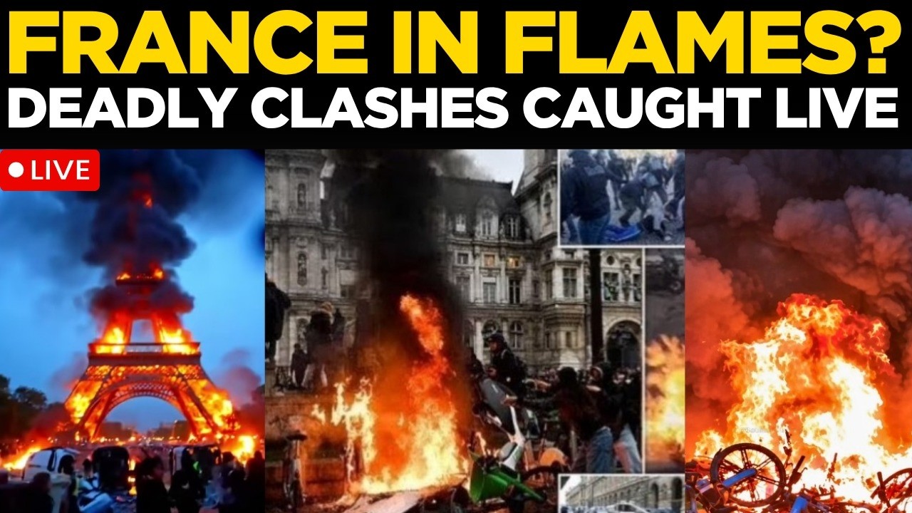 France Police Vs Students Face-Off LIVE | 160,000 Protesters Storm Paris Streets As Unrest Spirals