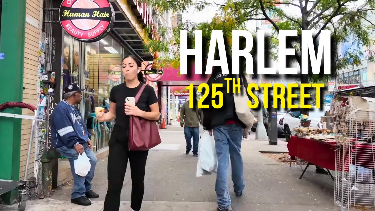 Walking Harlem NYC 125th Street 4K Virtual Tour