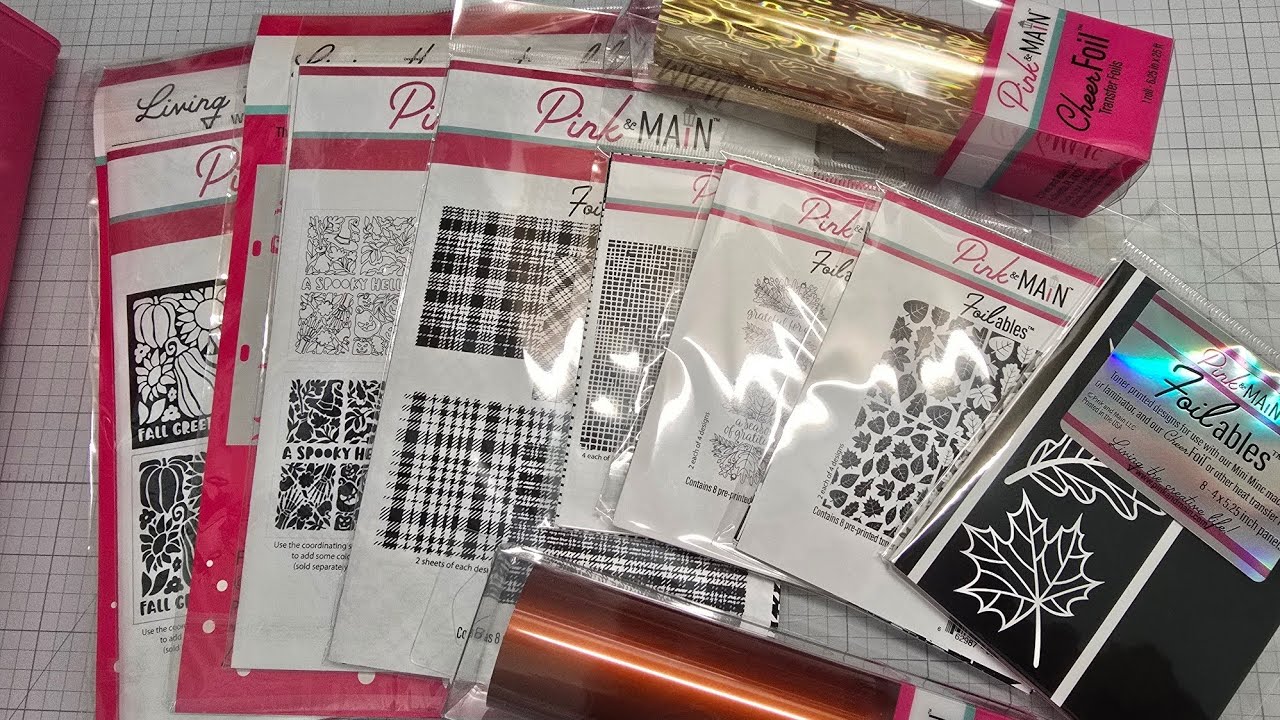 Pink and Main August Foilables release #tonerfoil