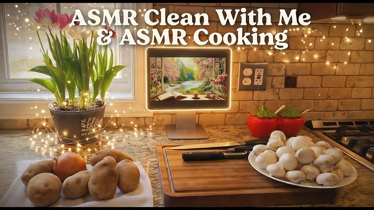 ASMR Clean With Me & ASMR Cooking | Persian Cat Cuddles 🐱
