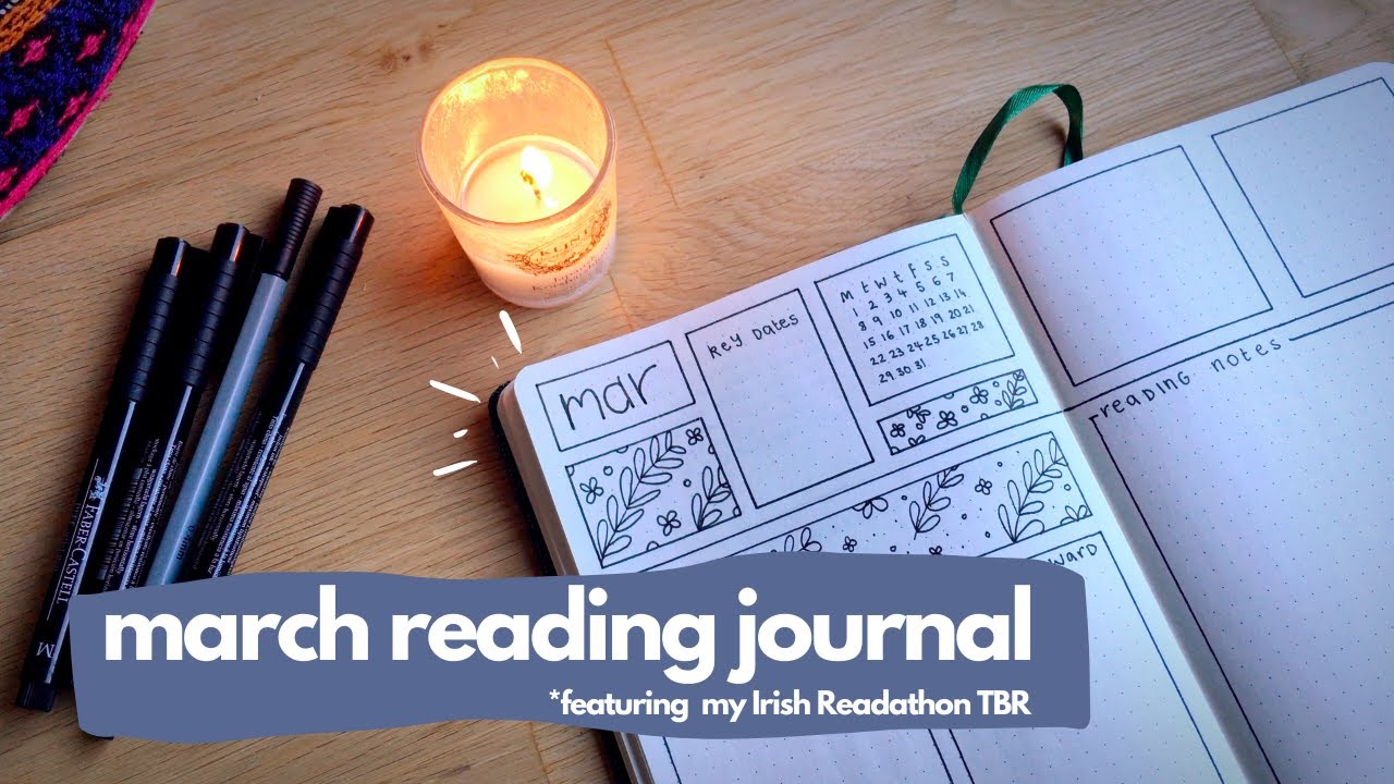 March Reading Journal Spread & TBR for #IrishReadathon [CC]