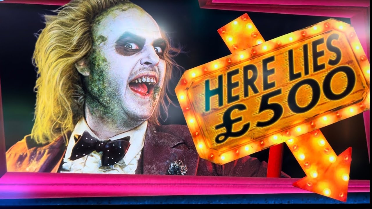 Halloween Arcade Slots featuring Beetle Juice. Loads of Bonuses, Free spins and Jackpots.     🎃👻🧟&zwj;♂️
