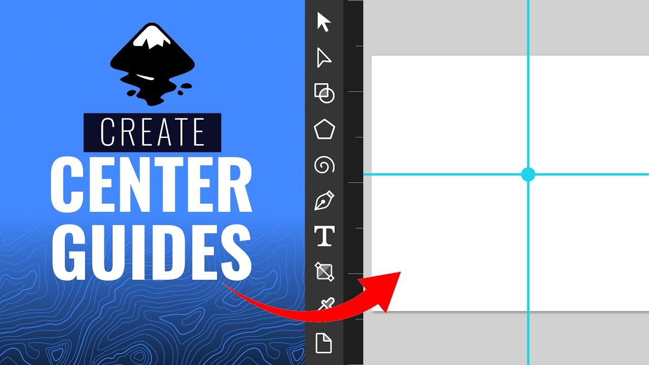 How to Create Center Guides in Inkscape (2 Methods)