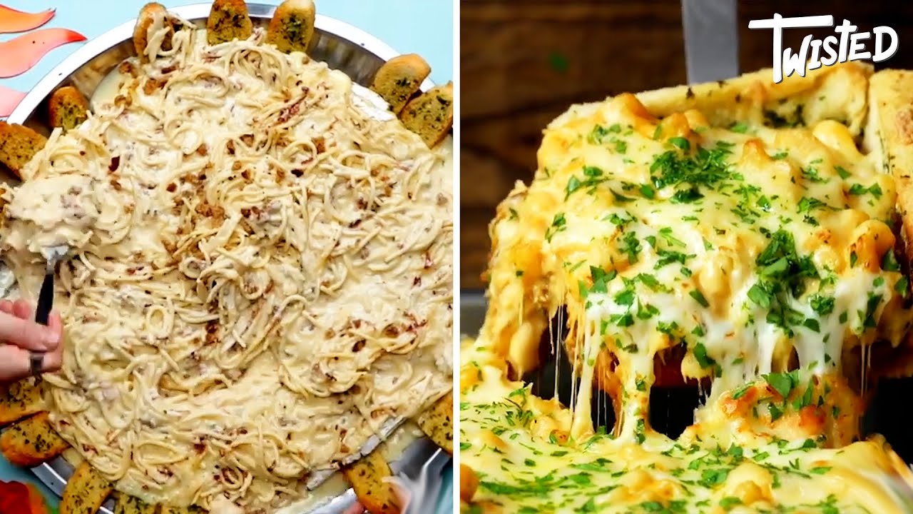 Cheese Smothered Pasta Recipes | Twisted | Spaghetti Dinner Dishes