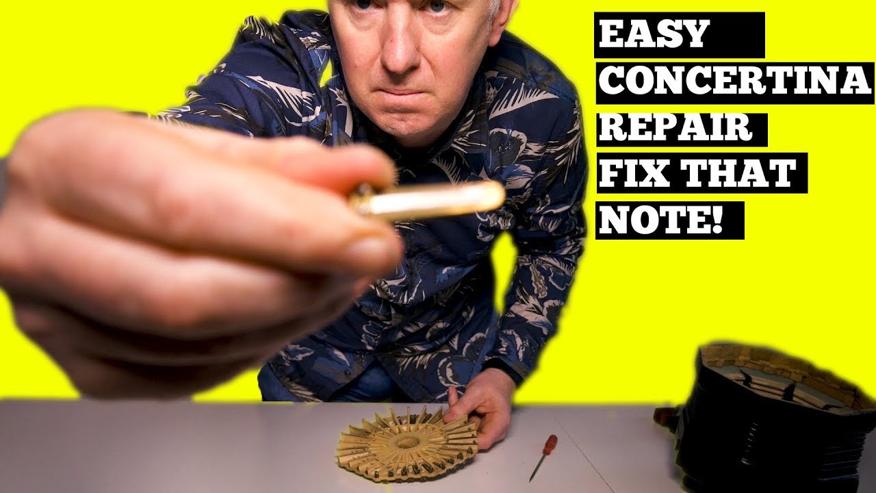 Easy Concertina Repair - Fix That Note! Simon Thoumire Vlog 31