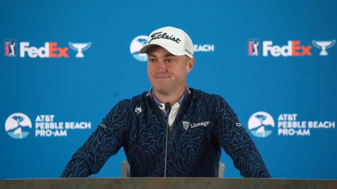Justin Thomas Tuesday Press Conference 2024 AT&T Pro Am Pebble Beach © PGA Tour