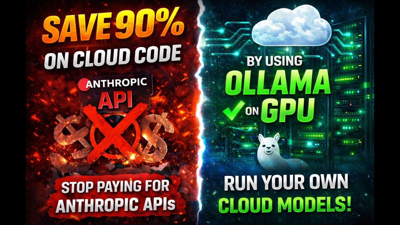 Это заменяет антропные API для кода Клода (Ollama + GPU).