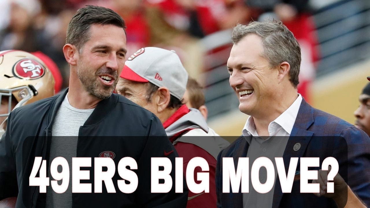 News context: San Francisco 49ers leadership with John Lynch and Kyle Shanahan.