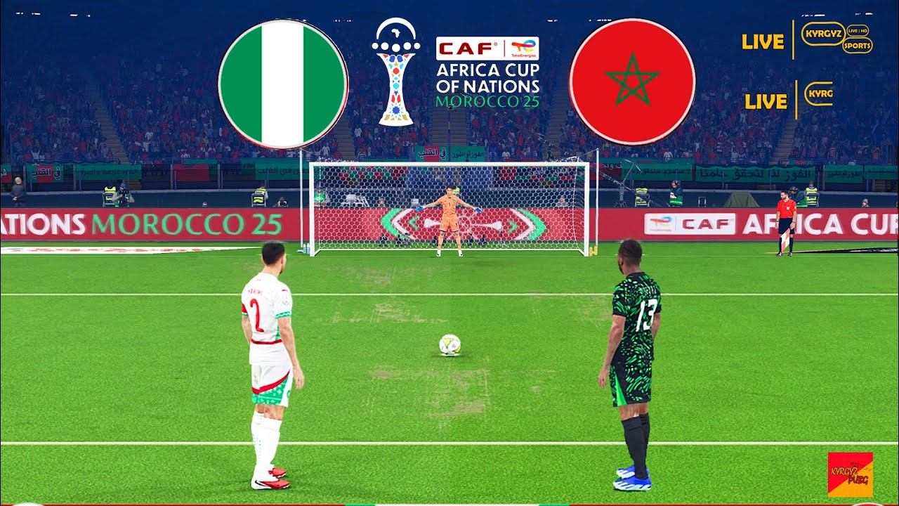 نيجيريا ضد المغرب - نصف النهائي | كأس الأمم الأفريقية 2025 - ركلات الترجيح | إي فوتبول بيس