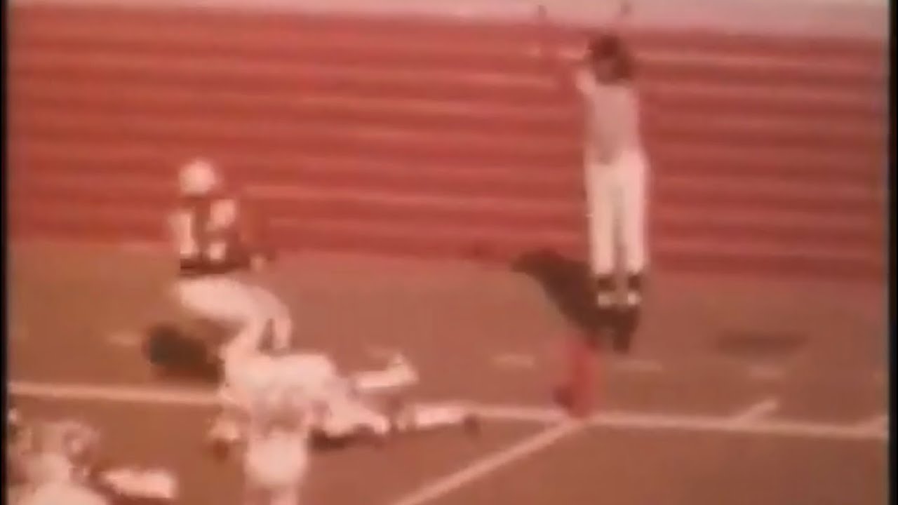 GREATEST stiff arm in football history? [Earl Campbell]
