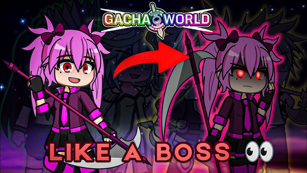 Turn your Character into a Boss Sprite like in Gacha World 😏 | Gacha Edit Easy Tutorial