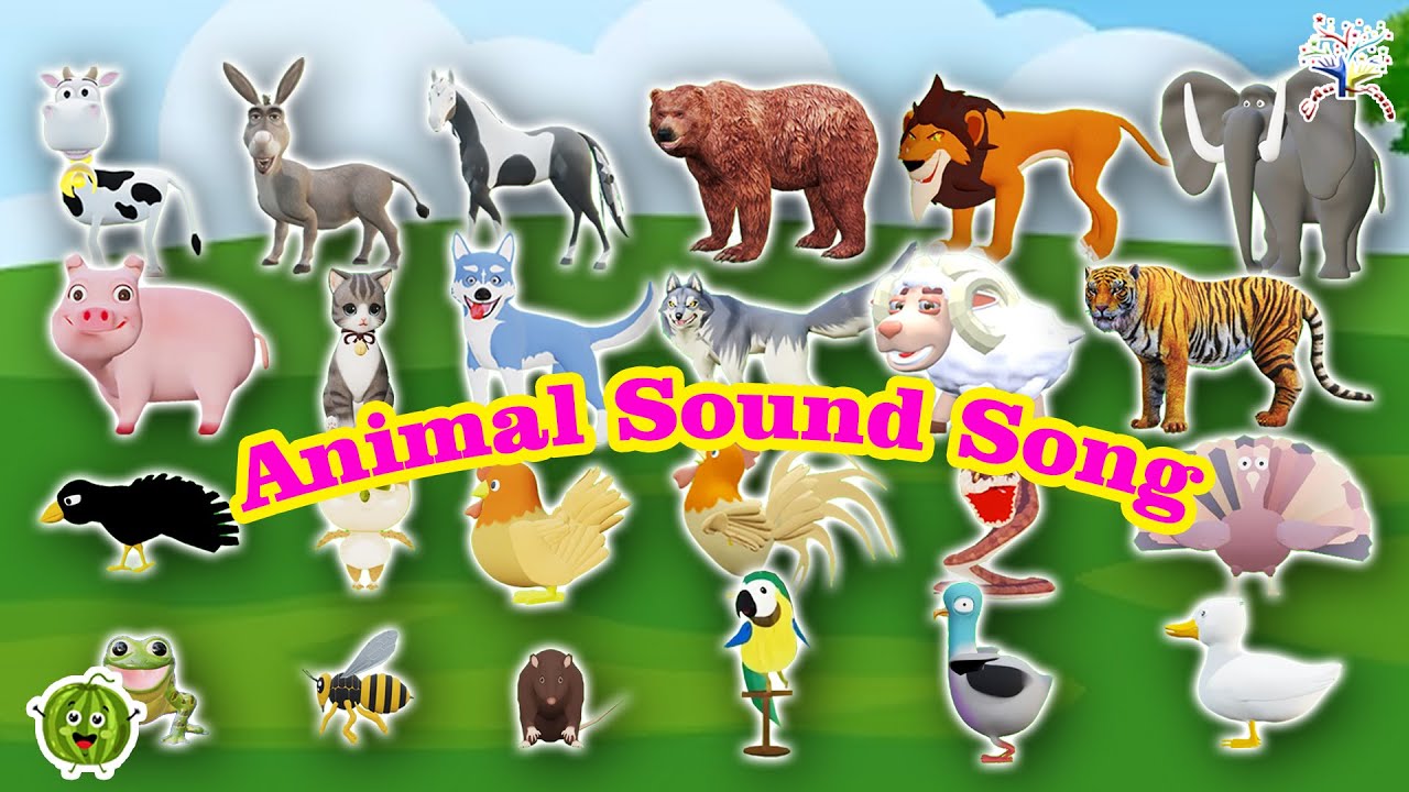 The Animal  Sounds Song || Kids Animal Songs and Nursery Rhymes H13D || EduFam