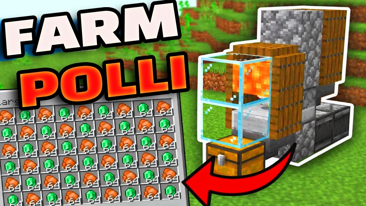 La Pi&ugrave; Facile FARM DI POLLI AUTOMATICA su MINECRAFT BEDROCK