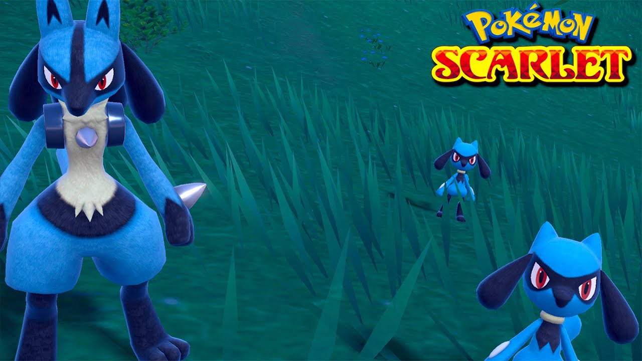DONDE ENCONTRAR A RIOLU y LUCARIO en POKÉMON ESCARLATA y POKÉMON PÚRPURA