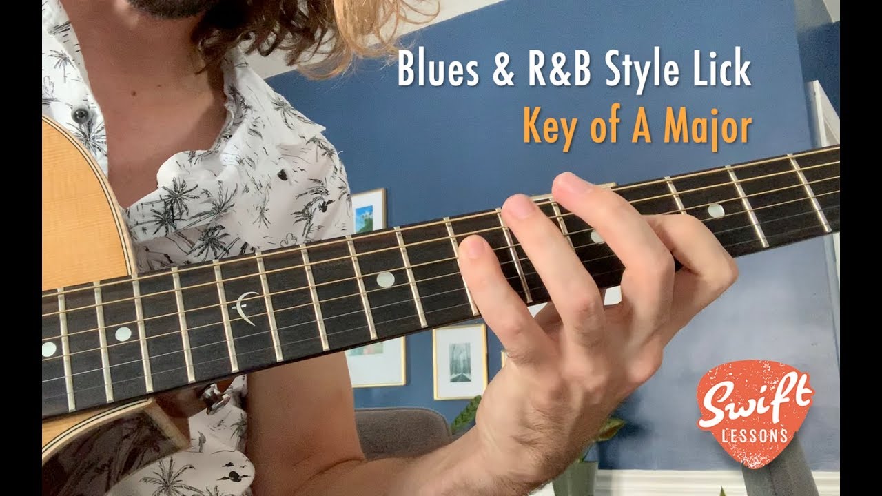 Blues & R&B Guitar Lick Lesson   How to Solo Over the Five Chord