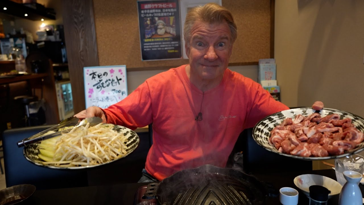 Northern Japan Cuisine +Mongolian Lamb BBQ Feast - Eric Meal Time #874