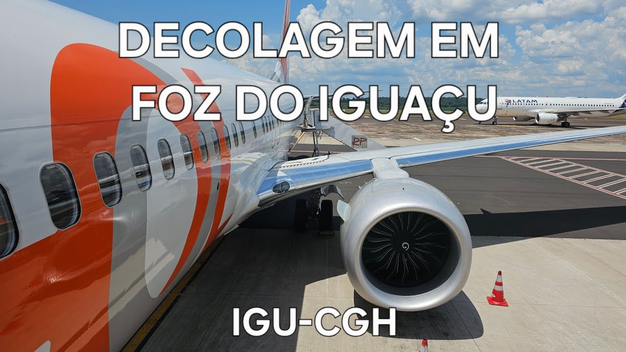 Decolagem no Aeroporto Internacional de Foz do Iguaçu  - Voo G3 1109 - IGU-CGH