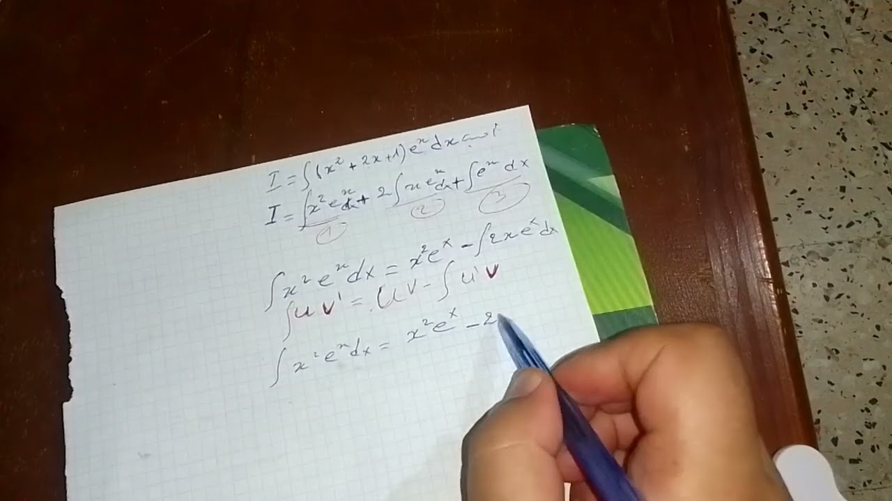 (2)التكامل بالتجزئة integration by parts math 2